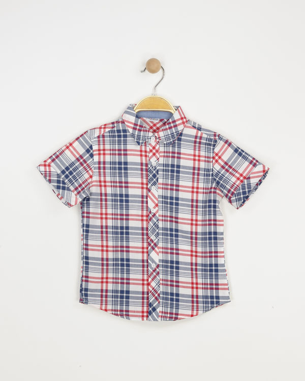Picture of YF628 BOYS SMART CHECKED SHIRT